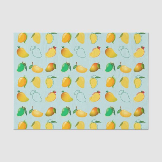 Papier Mousseline Mangue Fraîche (Recto)