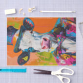 Papier Mousseline Mania de vache1 (Artisanat)