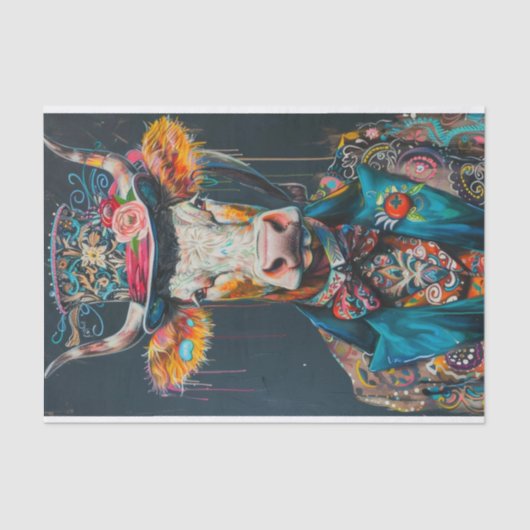 Papier Mousseline Mania de vache10 (Recto)