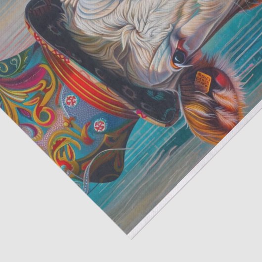 Papier Mousseline Mania de vache2 (Détail)