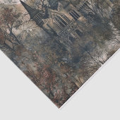 Papier Mousseline Manoir déplaisant Éffrayant chauve-lune Halloween (Détail)