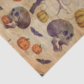 Papier Mousseline Manuel Halloween Halloween Skuls chauves-souris (Détail)