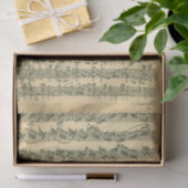 Papier Mousseline Manuscrit de Bach Chaconne pour le violon solo (Cadeau)
