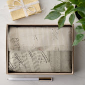 Papier Mousseline Manuscrit de musique Beethoven Medley (Cadeau)