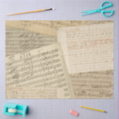 Papier Mousseline Manuscrit de musique Beethoven Medley (Artisanat)
