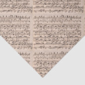 Papier Mousseline Manuscrit de musique de Brahms (Détail)