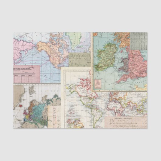 Papier Mousseline Maps and Ledgers (Recto)