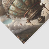 Papier Mousseline Maquettes de dirigeables Steampunk en découpage (Détail)