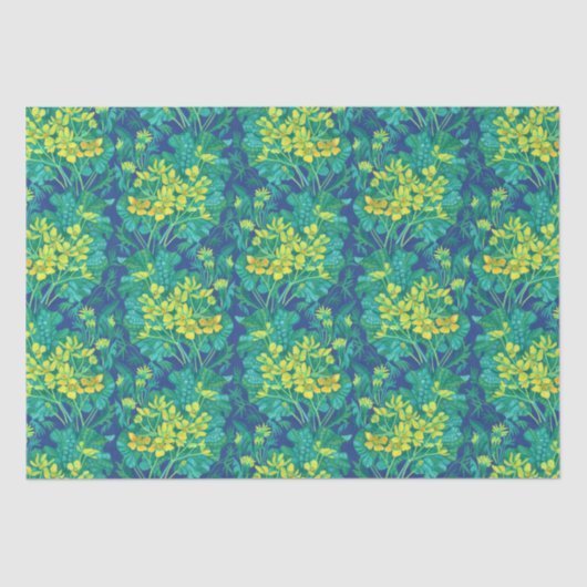 Papier Mousseline Marais Marigold Fleur sauvage Fleurs Jaunes Motif (Recto)