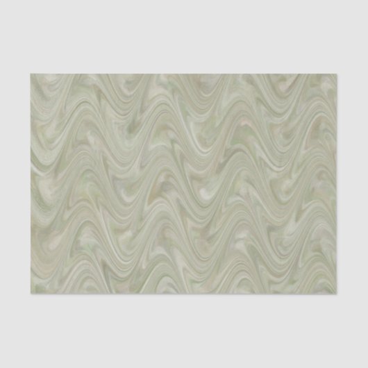 Papier Mousseline Marbling Green Motif (Recto)