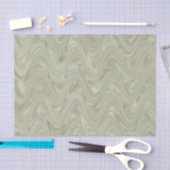 Papier Mousseline Marbling Green Motif (Artisanat)