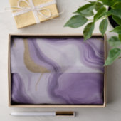 Papier Mousseline Marbre Abstrait de Parties scintillant violet et o (Cadeau)