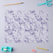 Papier Mousseline Marbre Abstrait violet blanc (Artisanat)