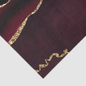 Papier Mousseline Marbre Agate Chic Black Purple Gold Parties scinti (Détail)