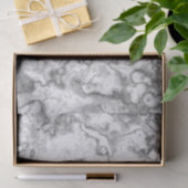 Papier Mousseline Marbre blanc (Cadeau)