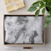 Papier Mousseline Marbre blanc et gris (Cadeau)