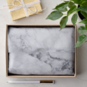 Papier Mousseline Marbre blanc Faux avec Motif gris (Cadeau)