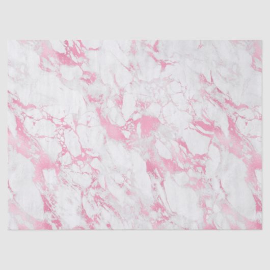 Papier Mousseline Marbre blanc rose (Recto)