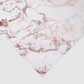 Papier Mousseline Marbre blanc rose d'or chic moderne (Détail)
