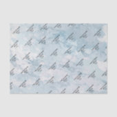 Papier Mousseline Marbre Bleu Cendre Doux (Recto)