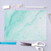 Papier Mousseline Marbre bleu veiné (Artisanat)