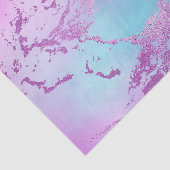 Papier Mousseline Marbre chic | Glam violet violet violet bleu Ombre (Détail)