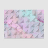 Papier Mousseline Marbre coloré rose doux (Recto)