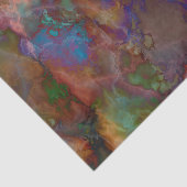 Papier Mousseline Marbre de chalcopyrite de minerai de paon (Détail)