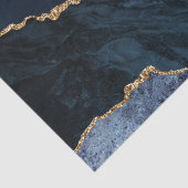 Papier Mousseline Marbre de Parties scintillant en or bleu marine (Détail)