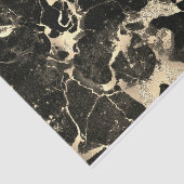 Papier Mousseline Marbre d'or et noir 2, Bouchon cadeau (Détail)