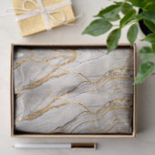 Papier Mousseline Marbre doré craquelé moderne (Cadeau)