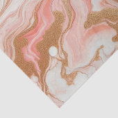 Papier Mousseline Marbre élégant rose et or rose (Détail)
