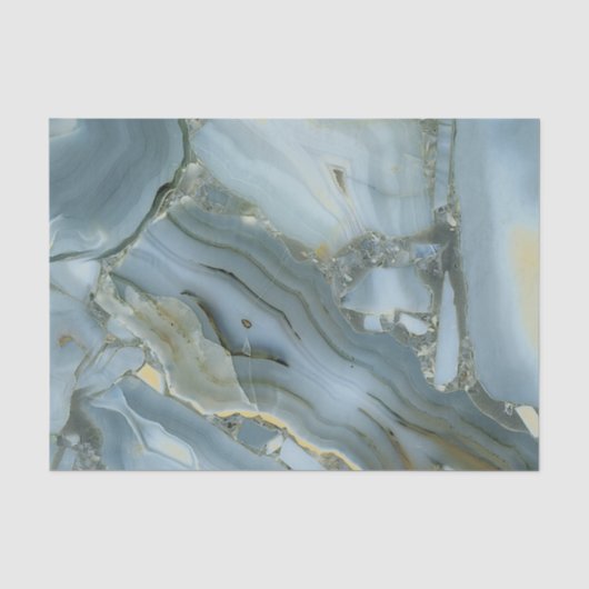 Papier Mousseline Marbre et cristal (Recto)