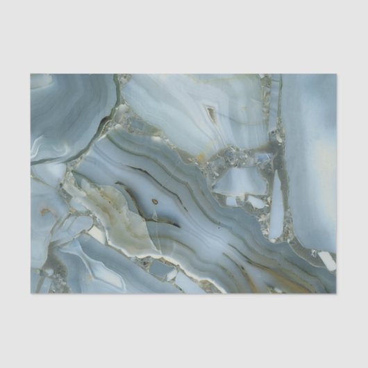 Papier Mousseline Marbre et cristal (Recto)