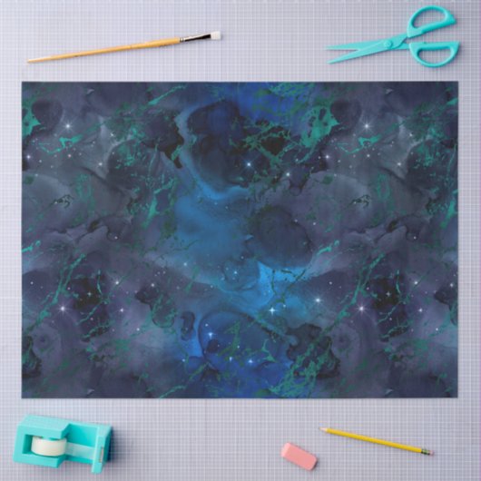 Papier Mousseline Marbre Galaxy Series Design 11 (Artisanat)