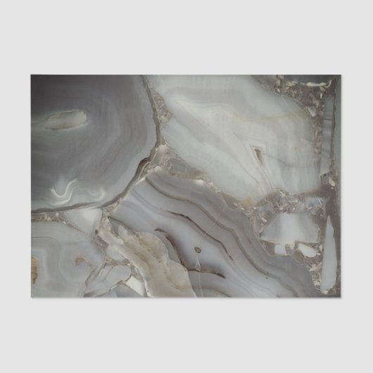 Papier Mousseline Marbre gris avec Veine or (Recto)