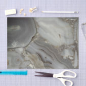 Papier Mousseline Marbre gris avec Veine or (Artisanat)