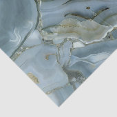 Papier Mousseline Marbre gris bleu avec Veine or (Détail)