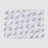 Papier Mousseline Marbre Gris Clair (Recto)