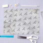 Papier Mousseline Marbre Gris Clair (Artisanat)