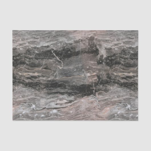 Papier Mousseline Marbre Gris Et Noir (Recto)