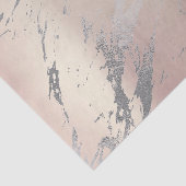 Papier Mousseline Marbre gris rose rose or métal argent (Détail)