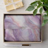 Papier Mousseline Marbre moderne violet lavande avec veines de Parti (Cadeau)