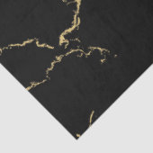 Papier Mousseline Marbre noir et or (Détail)
