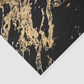 Papier Mousseline Marbre or et noir (Détail)