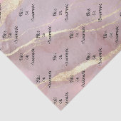 Papier Mousseline Marbre pêche et or doux (Détail)