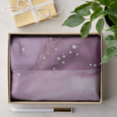 Papier Mousseline Marbré pourpre (Cadeau)