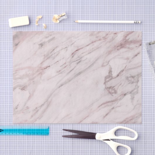 Papier Mousseline Marbre rose (Artisanat)