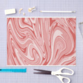 Papier Mousseline Marbre rose (Artisanat)