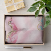 Papier Mousseline Marbre rose clair Agate Collection populaire (Cadeau)